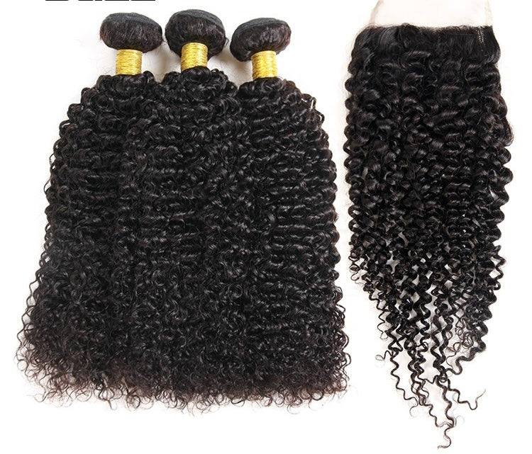 Three Bundle & Closure Deals (BIG KINKY CURLY) (MM)